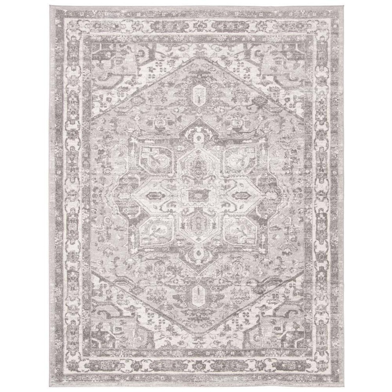 SAFAVIEH Brentwood Cream/Gray 12 ft. x 18 ft. Brentwood Area Rug BNT852B-1218