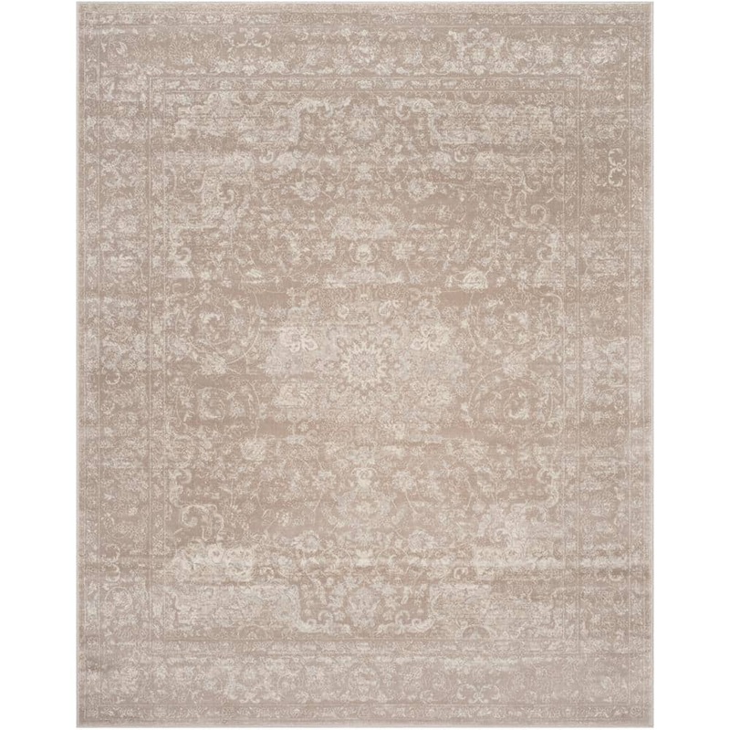 SAFAVIEH Carnegie Light Beige/Cream 8 ft. x 10 ft. Border Area Rug CNG631B-8