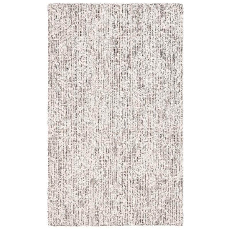 SAFAVIEH Ebony Gray/Ivory Doormat 3 ft. x 5 ft. Diamond Area Rug EBN112F-3