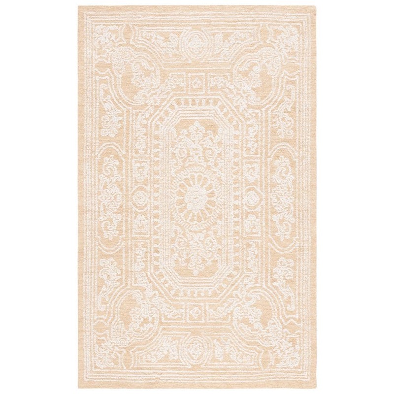 SAFAVIEH Ebony Ivory/Gold 6 ft. x 9 ft. Traditional Area Rug EBN310D-6
