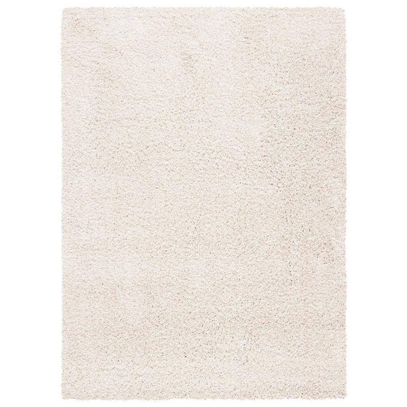 SAFAVIEH Evolution Shag Ivory 5 ft. x 8 ft. Solid Area Rug EVO520A-5
