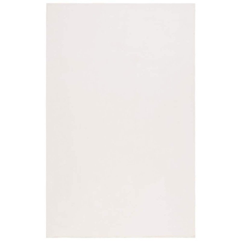 SAFAVIEH Faux Rabbit Fur Beige 4 ft. x 6 ft. Solid Flokati Area Rug FRF100B-4