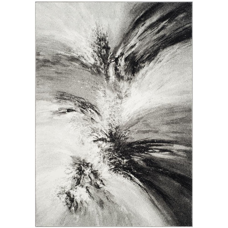 SAFAVIEH Glacier Gray/Multi 8 ft. x 10 ft. Abstract Area Rug GLA127C-8