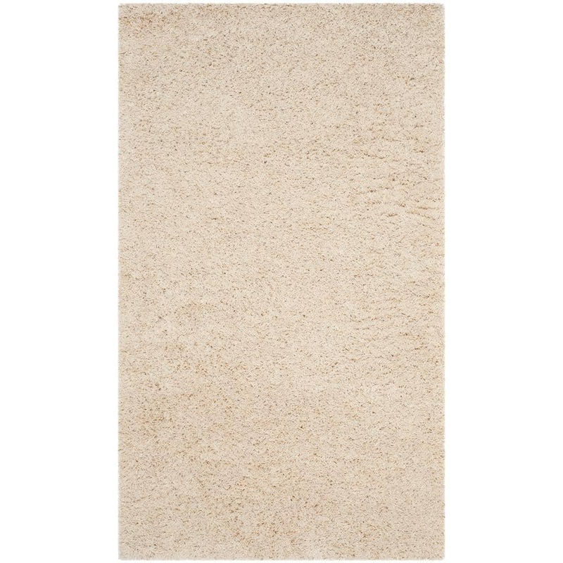 SAFAVIEH Laguna Shag Beige Doormat 3 ft. x 5 ft. Solid Area Rug SGL303B-3