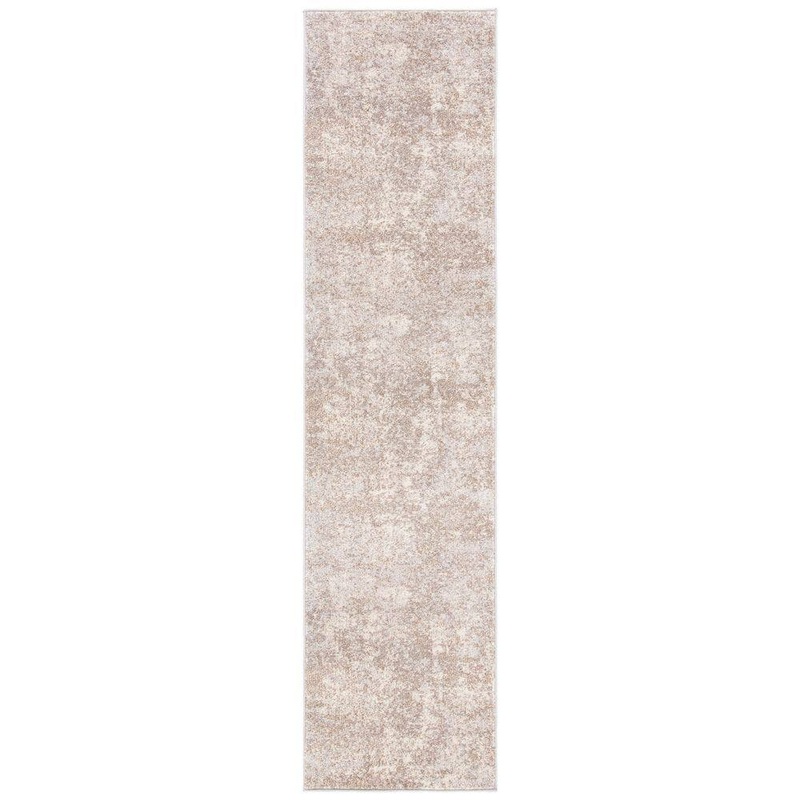 SAFAVIEH Madison Grey/Beige 2 ft. x 12 ft. Geometric Medallion Runner Rug MAD471G-212