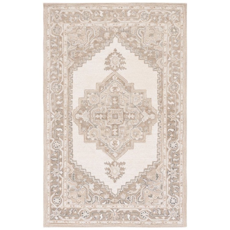SAFAVIEH Metro Ivory/Beige 6 ft. x 9 ft. Moroccan Geometric Area Rug MET615B-6