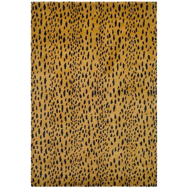 SAFAVIEH Soho Beige/Brown 8 ft. x 10 ft. Animal Print Area Rug SOH721A-8