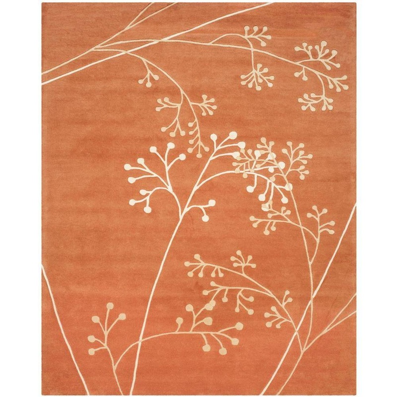 SAFAVIEH Soho Rust 8 ft. x 10 ft. Floral Area Rug SOH305D-8