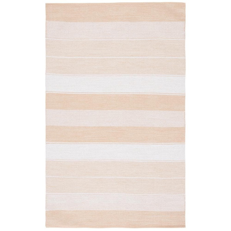 SAFAVIEH Striped Kilim Ivory Gold 5 ft. x 8 ft. Striped Area Rug STK804D-5