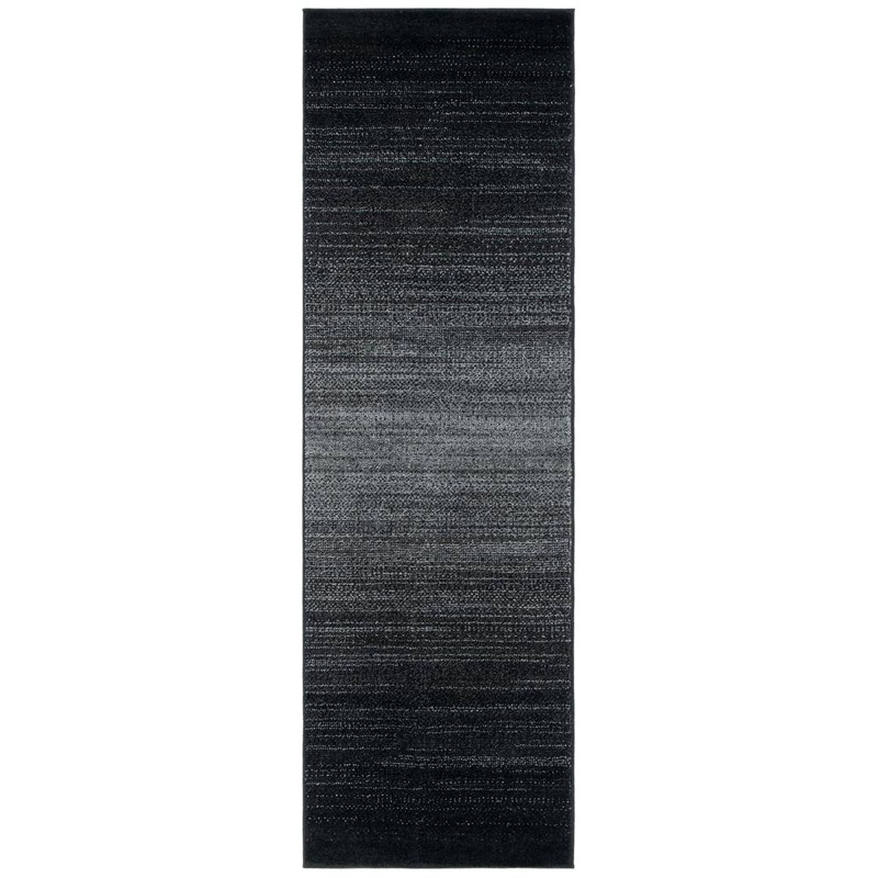 SAFAVIEH Adirondack Black/Gray3 ft. x 20 ft. Gradient Transitional Runner Rug ADR183F-220