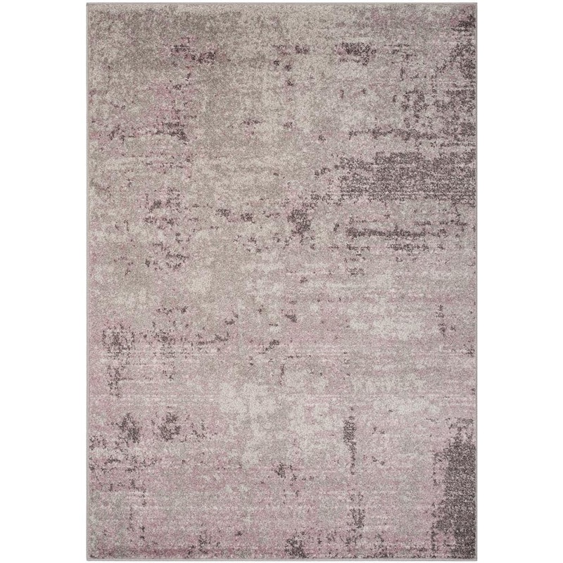 SAFAVIEH Adirondack Light Gray/Purple 6 ft. x 9 ft. Solid Area Rug ADR130M-6