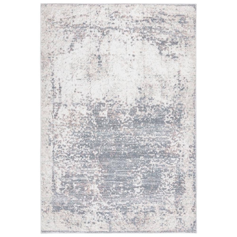 SAFAVIEH Amsterdam Beige/Gray 5 ft. x 8 ft. Distressed Area Rug AMS144F-5