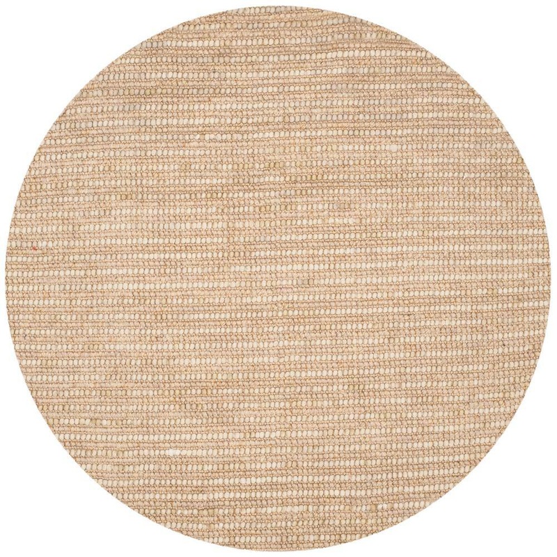 SAFAVIEH Bohemian Beige/Multi 10 ft. x 10 ft. Striped Round Area Rug BOH525F-10R