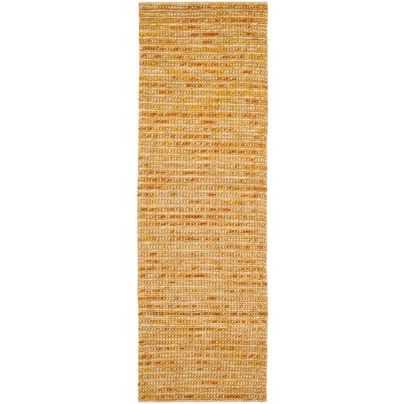 SAFAVIEH Bohemian Gold/Multi 3 ft. x 8 ft. Striped Runner Rug BOH525D-28