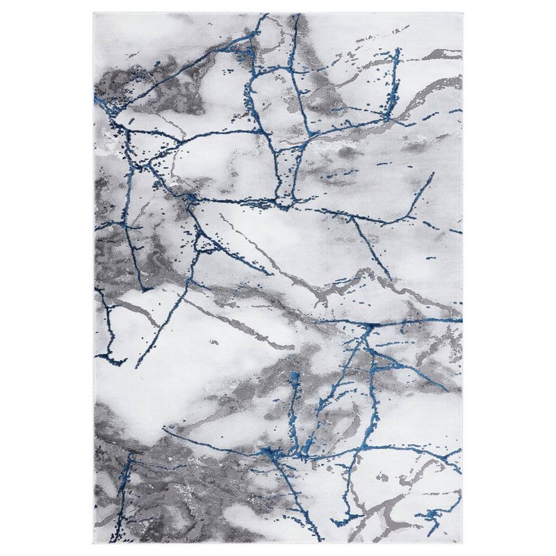 SAFAVIEH Craft Ivory Gray/Blue 5 ft. x 8 ft. Distressed Abstract Area Rug CFT877M-5