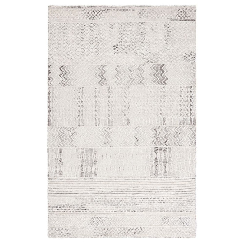 SAFAVIEH Glamour Natural/Ivory Doormat 3 ft. x 5 ft. Geometric Area Rug GLM538A-3