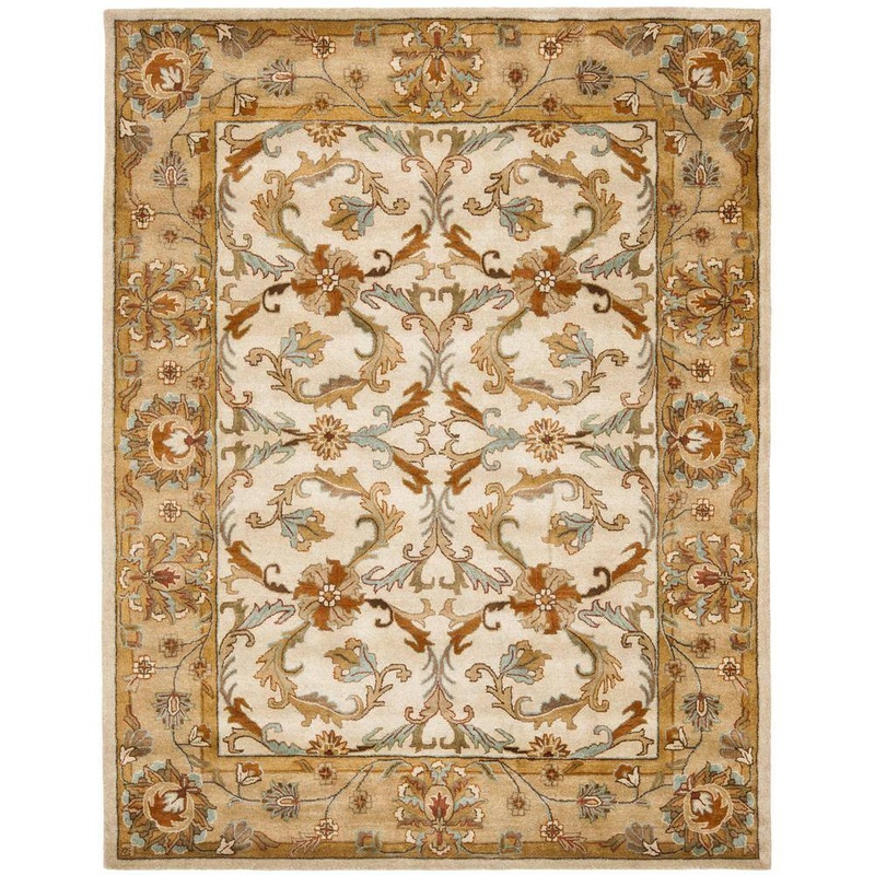 SAFAVIEH Heritage Beige/Gold 8 ft. x 10 ft. Border Area Rug HG967A-8
