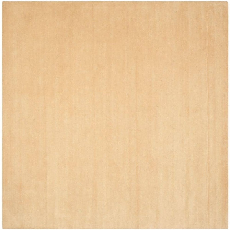 SAFAVIEH Himalaya Beige 10 ft. x 10 ft. Square Solid Area Rug HIM610E-10SQ