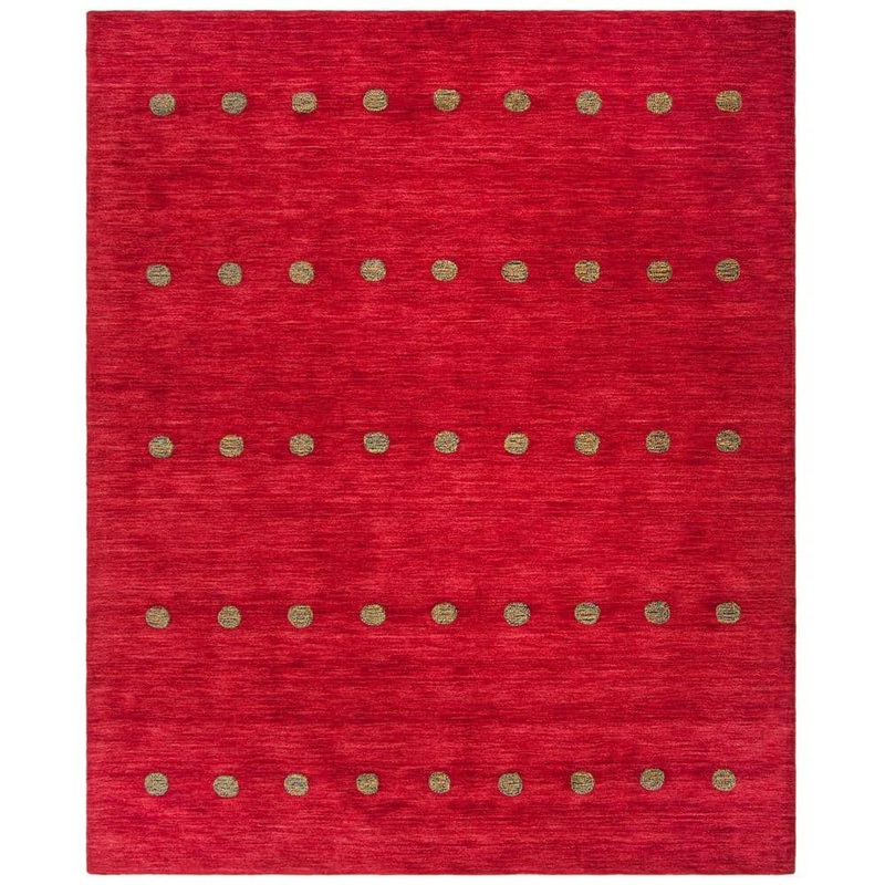SAFAVIEH Himalaya Red 8 ft. x 10 ft. Geometric Area Rug HIM590Q-8