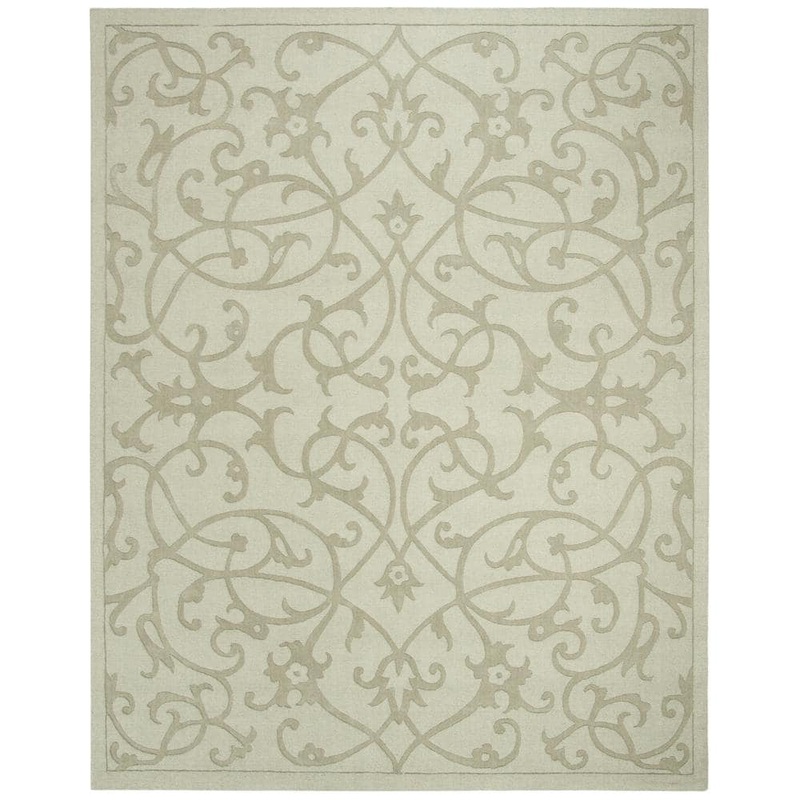 SAFAVIEH Impressions Sage 8 ft. x 10 ft. Border Area Rug IM341C-8