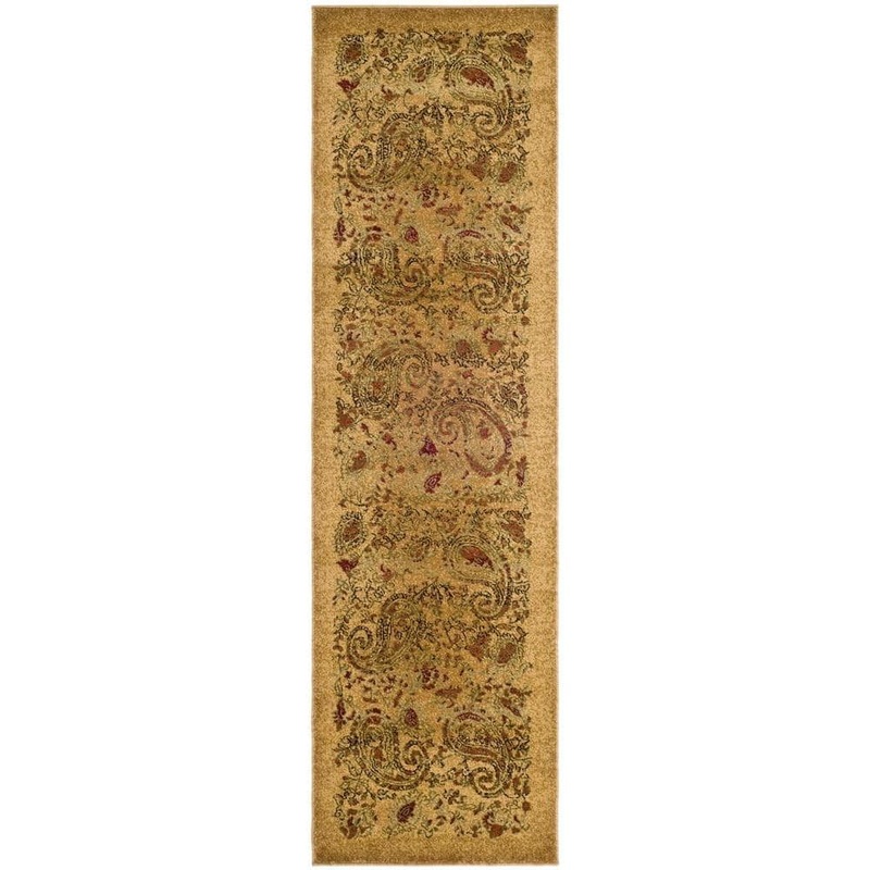 SAFAVIEH Lyndhurst Beige/Multi 2 ft. x 14 ft. Border Runner Rug LNH224A-214
