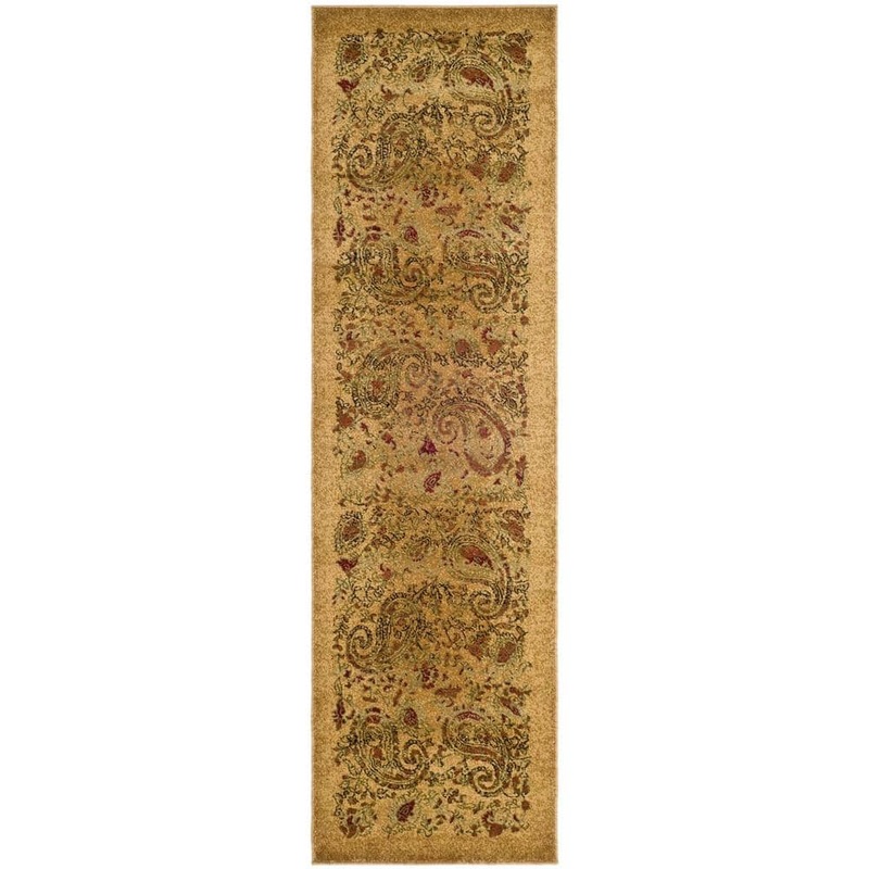 SAFAVIEH Lyndhurst Beige/Multi 2 ft. x 6 ft. Border Runner Rug LNH224A-26