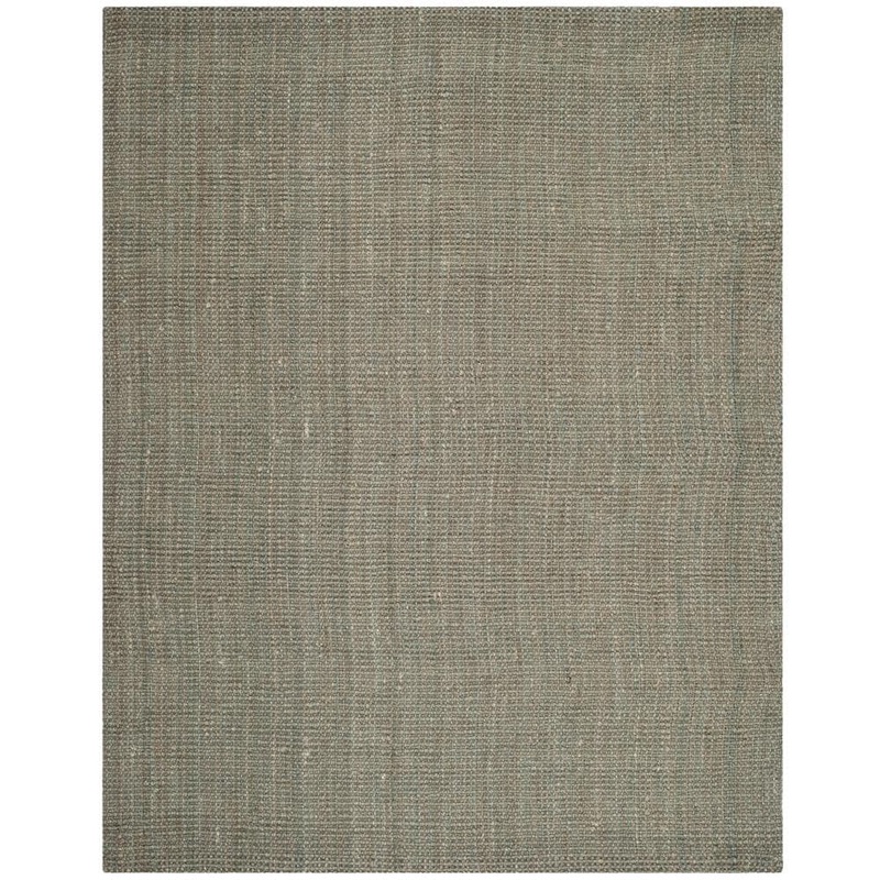 SAFAVIEH Natural Fiber Gray 8 ft. x 10 ft. Solid Area Rug NF730B-8