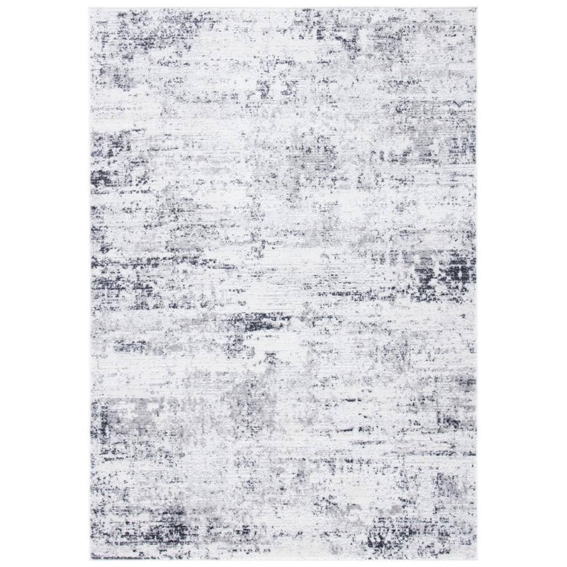 SAFAVIEH Amelia 4 ft. x 6 ft. Ivory/Gray Abstract Area Rug ALA700C-4