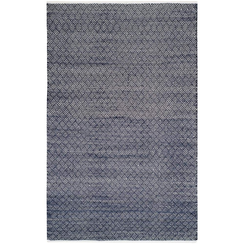 SAFAVIEH Boston Navy 9 ft. x 12 ft. Solid Gradient Geometric Area Rug BOS680D-9