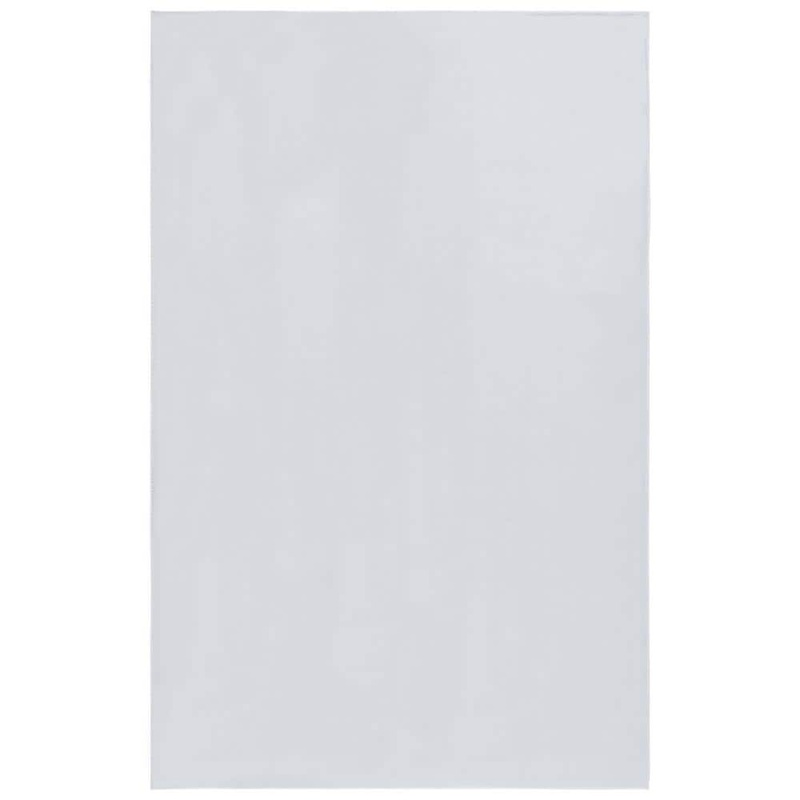 SAFAVIEH Faux Rabbit Fur Gray Doormat 3 ft. x 5 ft. Solid Flokati Area Rug FRF100G-3