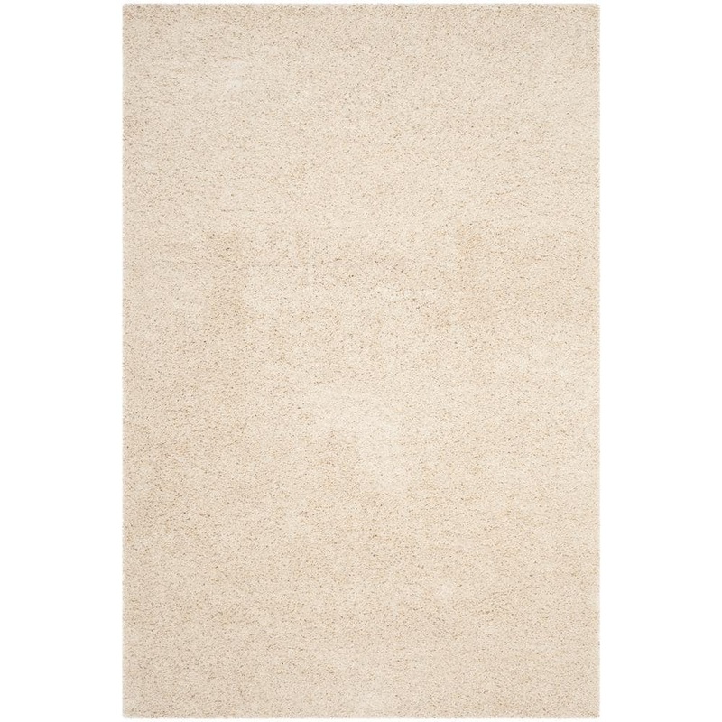 SAFAVIEH Laguna Shag Beige 4 ft. x 6 ft. Solid Area Rug SGL303B-4