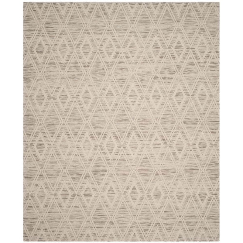 SAFAVIEH Marbella Light Brown/Ivory 10 ft. x 14 ft. Geometric Area Rug MRB312C-10