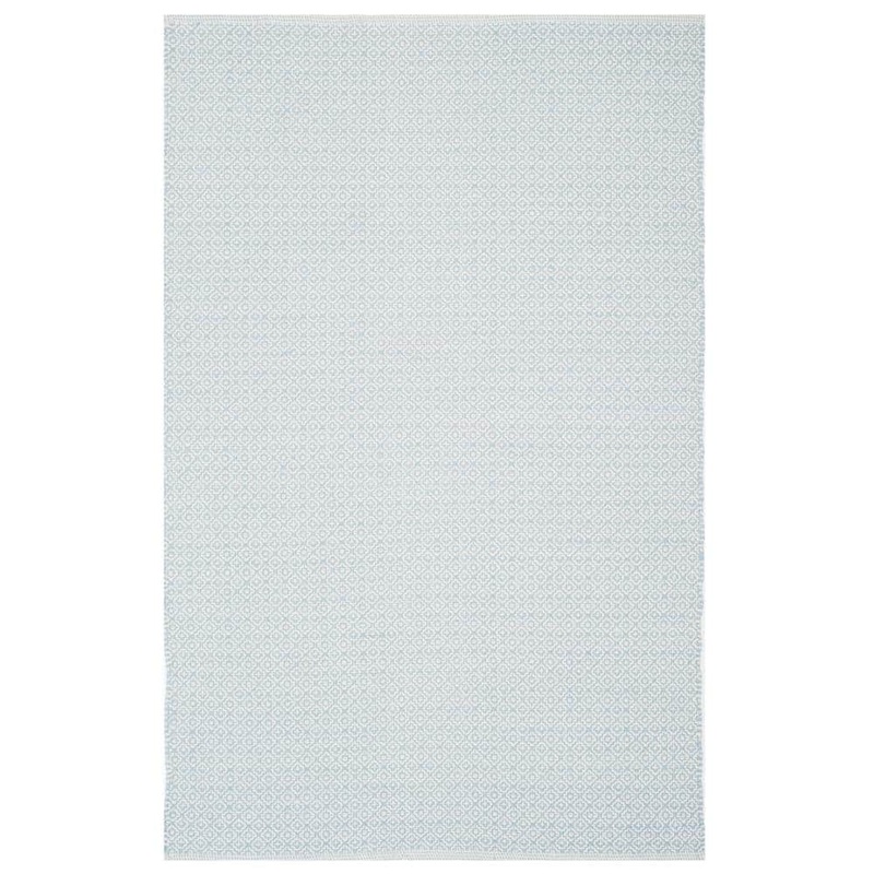 SAFAVIEH Montauk Ivory/Light Blue 4 ft. x 6 ft. Multi-Point Geometric Diamonds Area Rug MTK717B-4