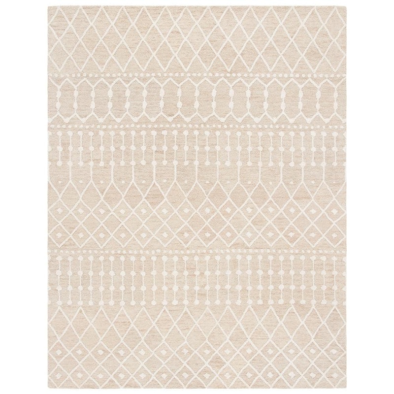 SAFAVIEH Blossom Beige/Ivory 9 ft. x 12 ft. Geometric Aztec Area Rug BLM115B-9