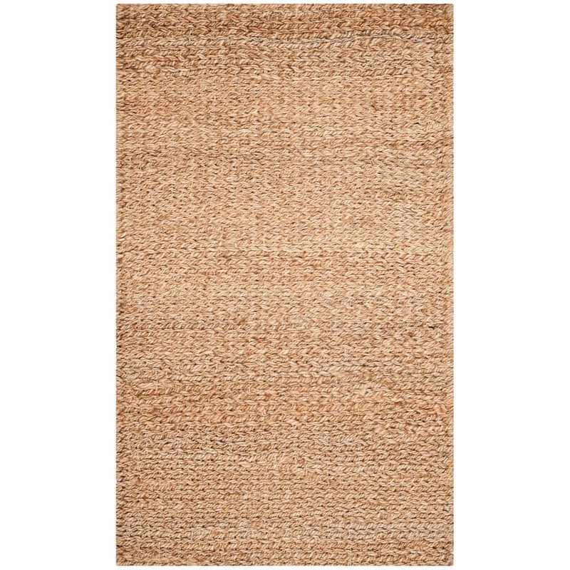 SAFAVIEH Natural Fiber Beige Doormat 3 ft. x 5 ft. Solid Area Rug NF732A-3
