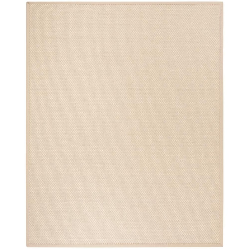 SAFAVIEH Natural Fiber Ivory/Light Beige 9 ft. x 12 ft. Border Area Rug NF150A-9