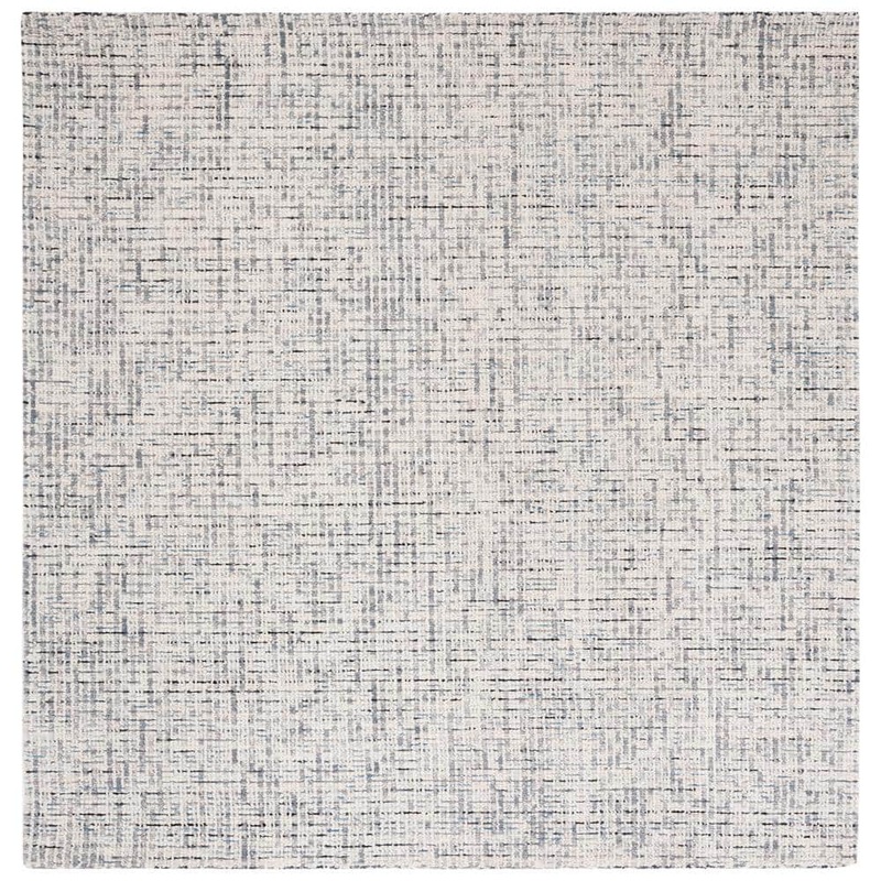 SAFAVIEH Abstract Gray/Ivory 8 ft. x 8 ft. Speckled Square Area Rug ABT468J-8SQ
