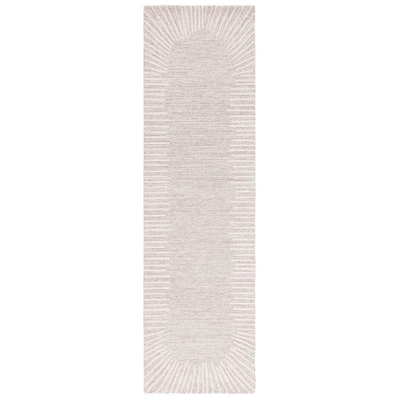 SAFAVIEH Abstract Natural/Ivory 2 ft. x 6 ft. Marle Eclectic Runner Rug ABT478A-26