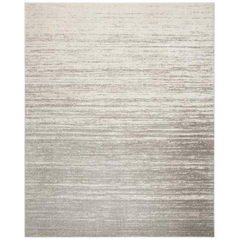 SAFAVIEH Adirondack Light Gray/Gray 8 ft. x 10 ft. Solid Area Rug ADR113C-8