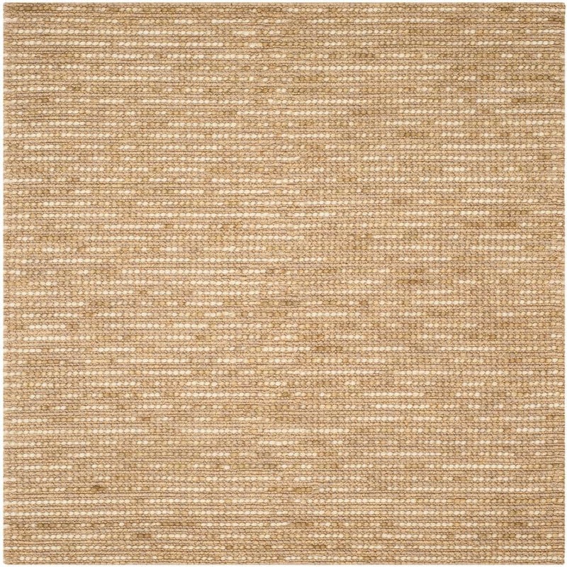 SAFAVIEH Bohemian Beige/Multi 8 ft. x 8 ft. Square Striped Area Rug BOH525F-8SQ