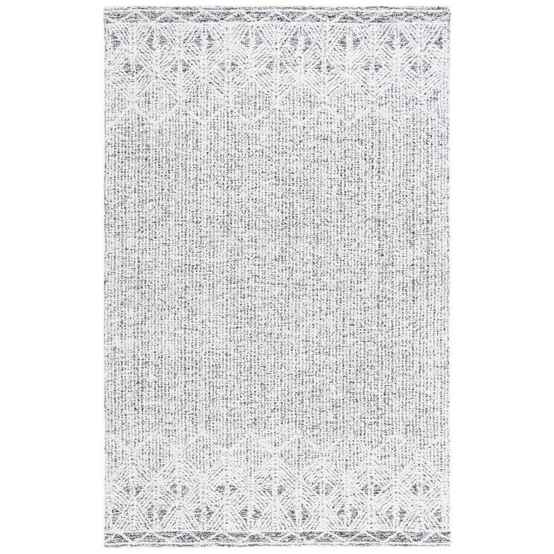 SAFAVIEH Ebony Ivory/Black 8 ft. x 10 ft. Traditional Area Rug EBN210Z-8