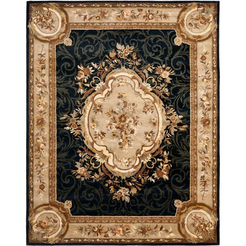 SAFAVIEH Empire Assorted 10 ft. x 14 ft. Border Medallion Area Rug EM414B-10