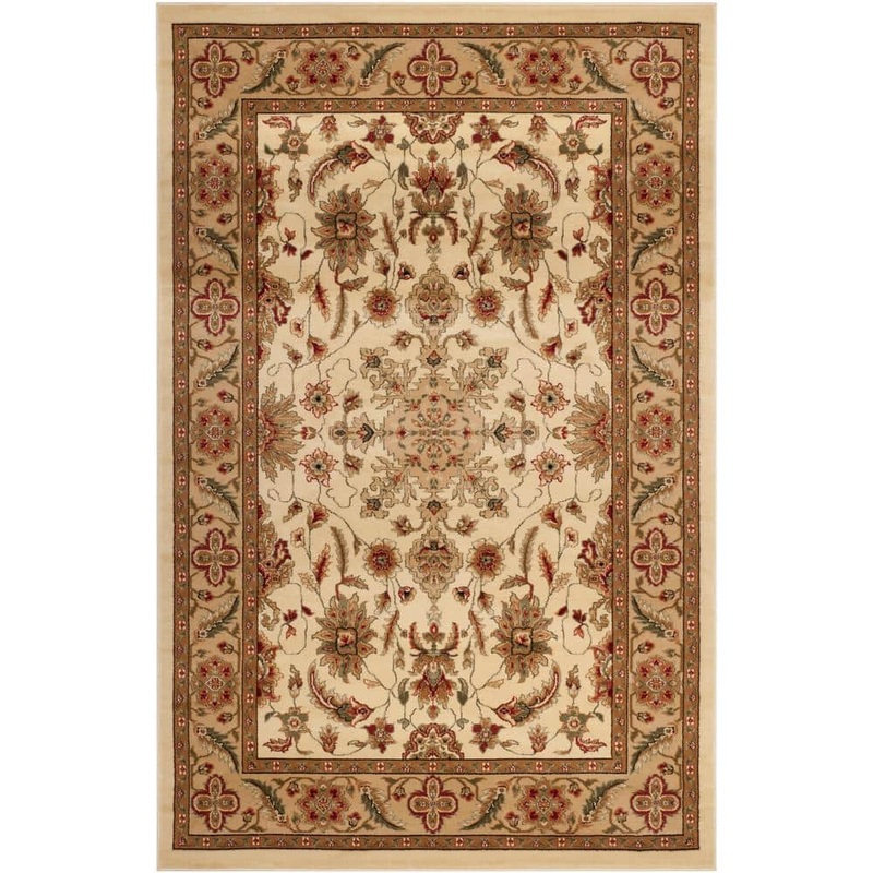 SAFAVIEH Lyndhurst Ivory/Tan 6 ft. x 9 ft. Border Area Rug LNH211A-6