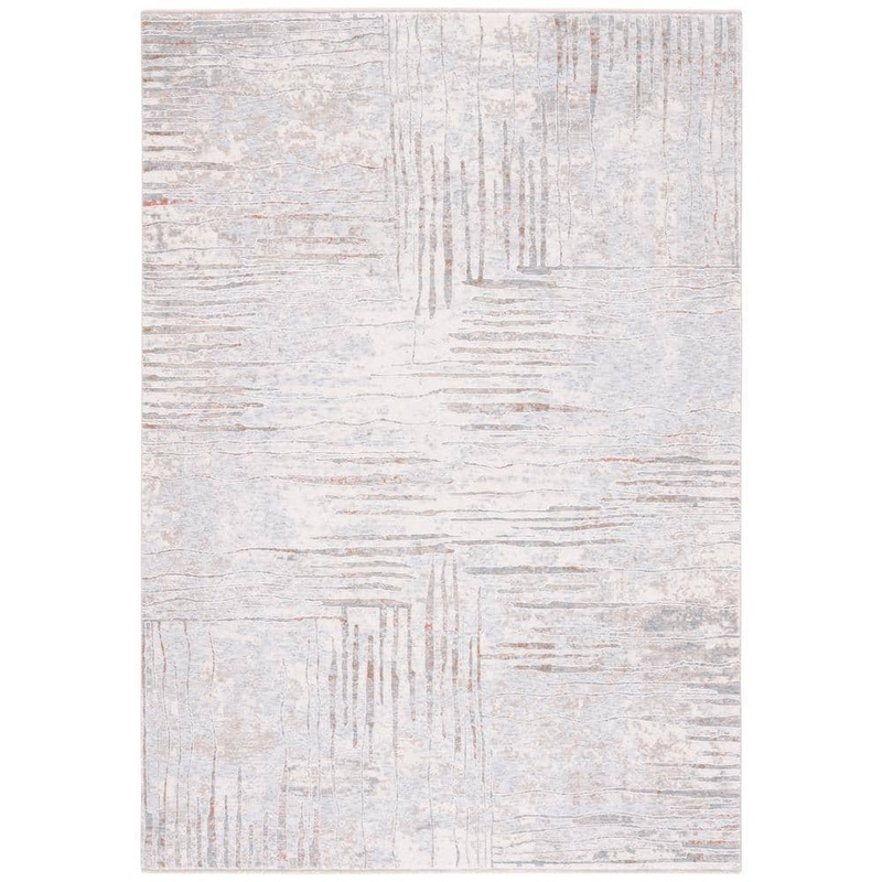 SAFAVIEH Marmara Beige/Blue Rust 8 ft. X 10 ft. Striped Gradient Area Rug MRM304B-8