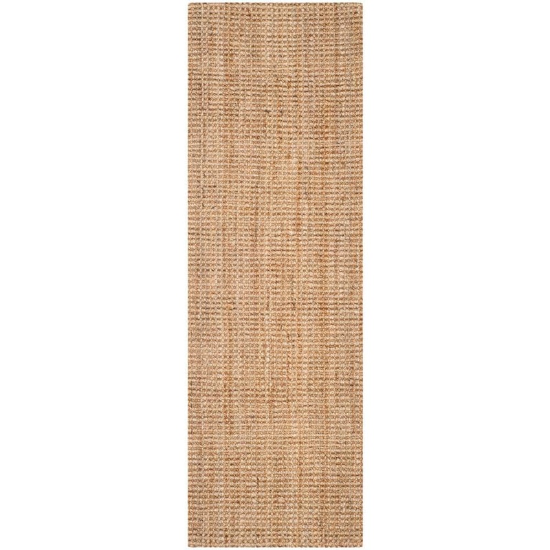 SAFAVIEH Natural Fiber Beige 2 ft. x 5 ft. Solid Runner Rug NF747A-25