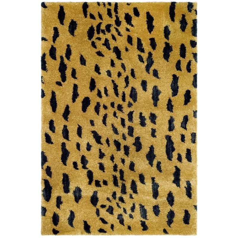SAFAVIEH Soho Beige/Brown Doormat 2 ft. x 3 ft. Animal Print Area Rug SOH721A-2