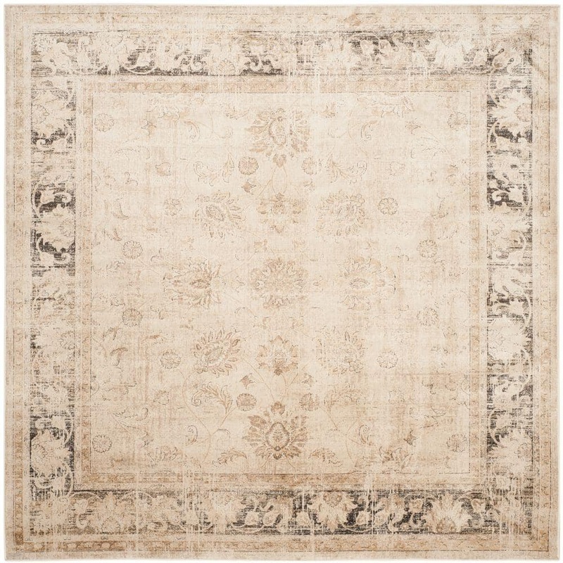 SAFAVIEH Vintage Stone 8 ft. x 8 ft. Square Border Area Rug VTG117-440-8SQ