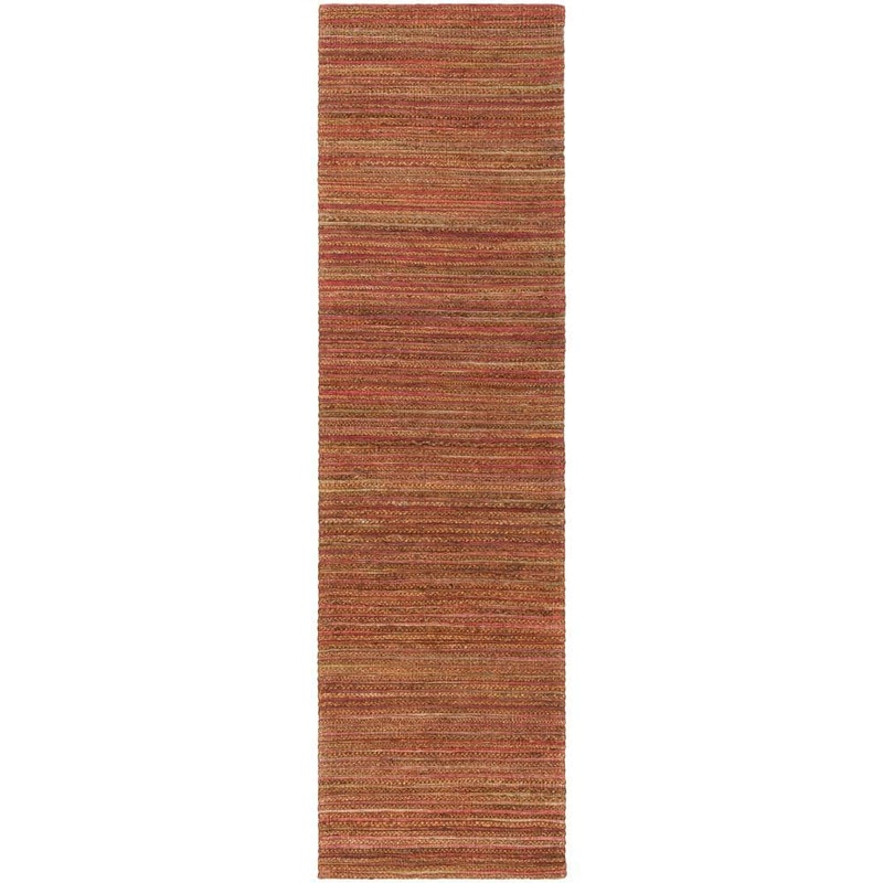 SAFAVIEH Cape Cod Rust 2 ft. x 8 ft. Striped Runner Rug CAP503C-28
