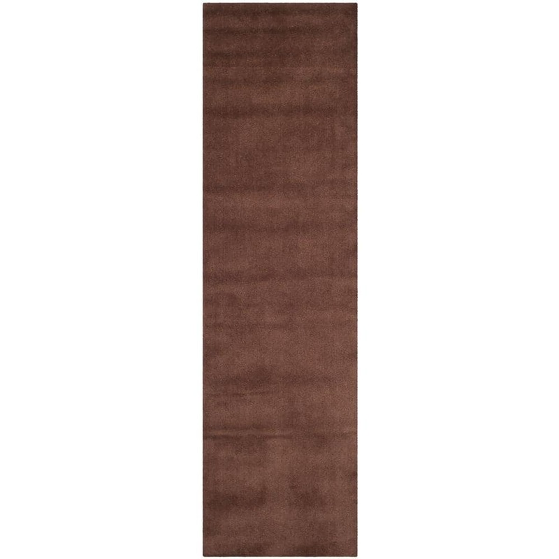 SAFAVIEH Himalaya Brown 2 ft. x 8 ft. Gradient Solid Runner Rug HIM610F-28