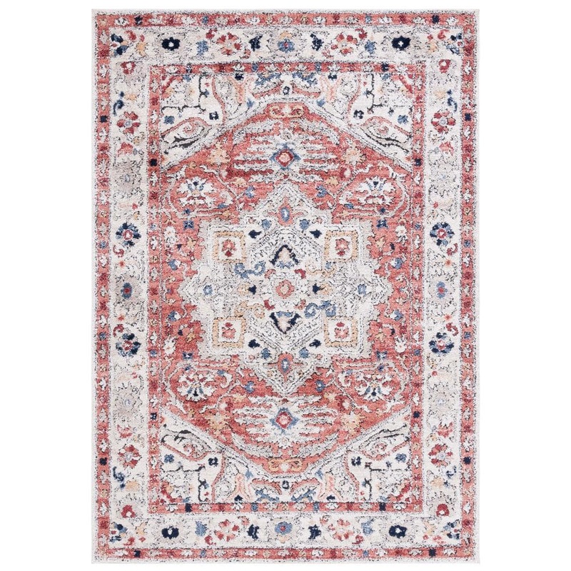 SAFAVIEH Luna Beige 8 ft. x 10 ft. Border Ornate Area Rug LUN100P-8